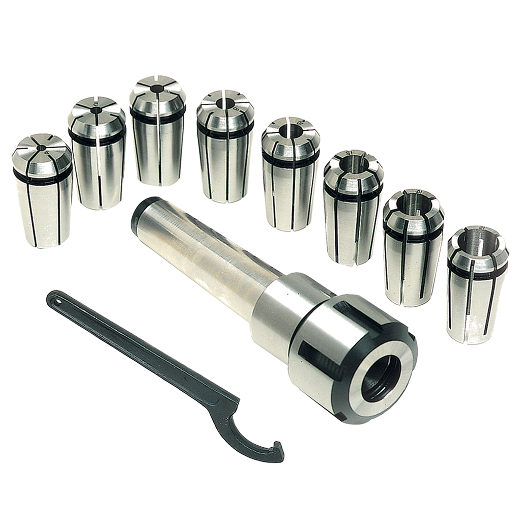Milling Collet Chuck Set, R8, Imperial