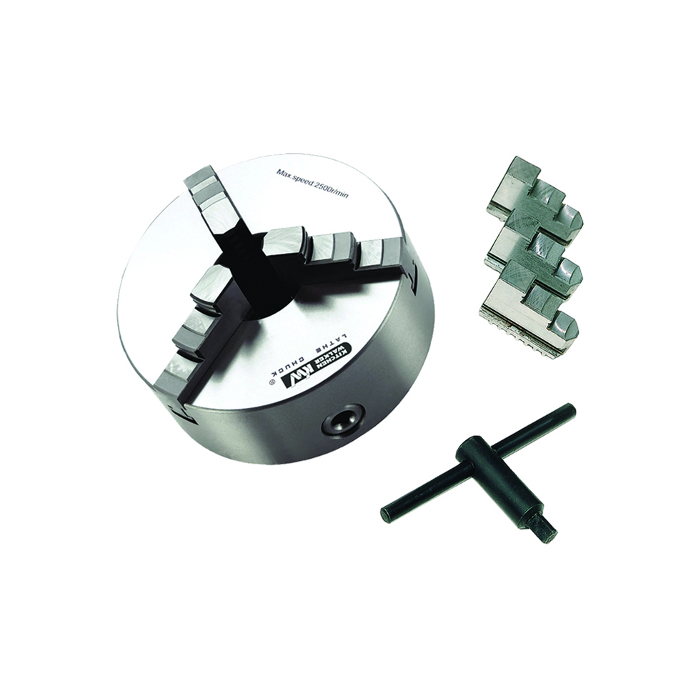 3 Jaw Self-Centering Mono Block Chuck, 160mm, Plainback
