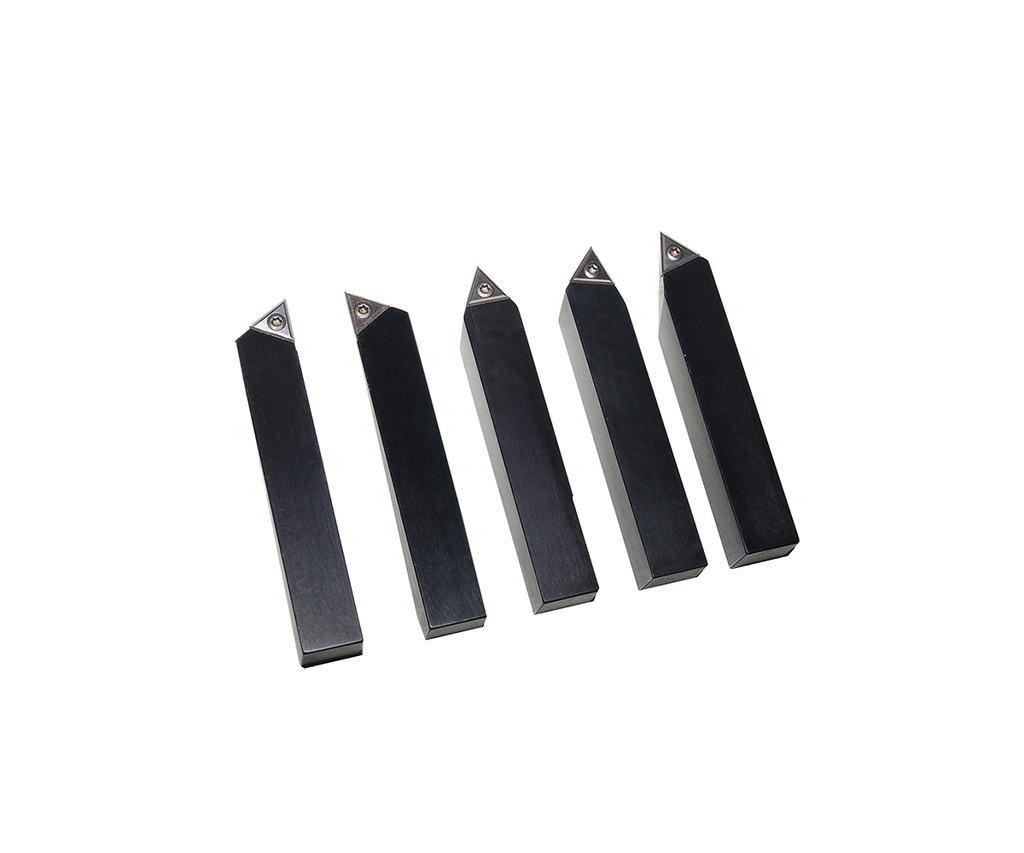 Indexable Carbide Lathe Turning Tools, 1/4", 5 pc set