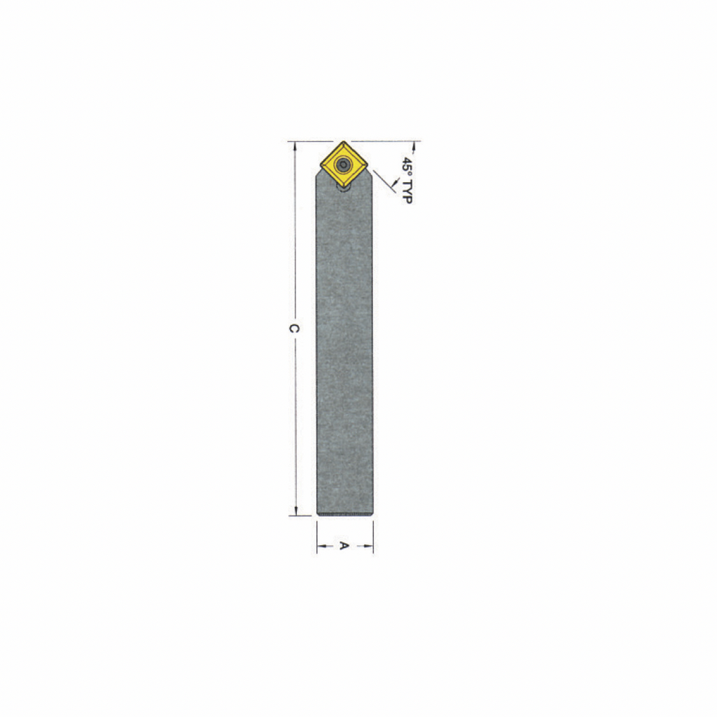 SSDCN Type Lathe Tool Holder, 5/8 x 4 1/2"