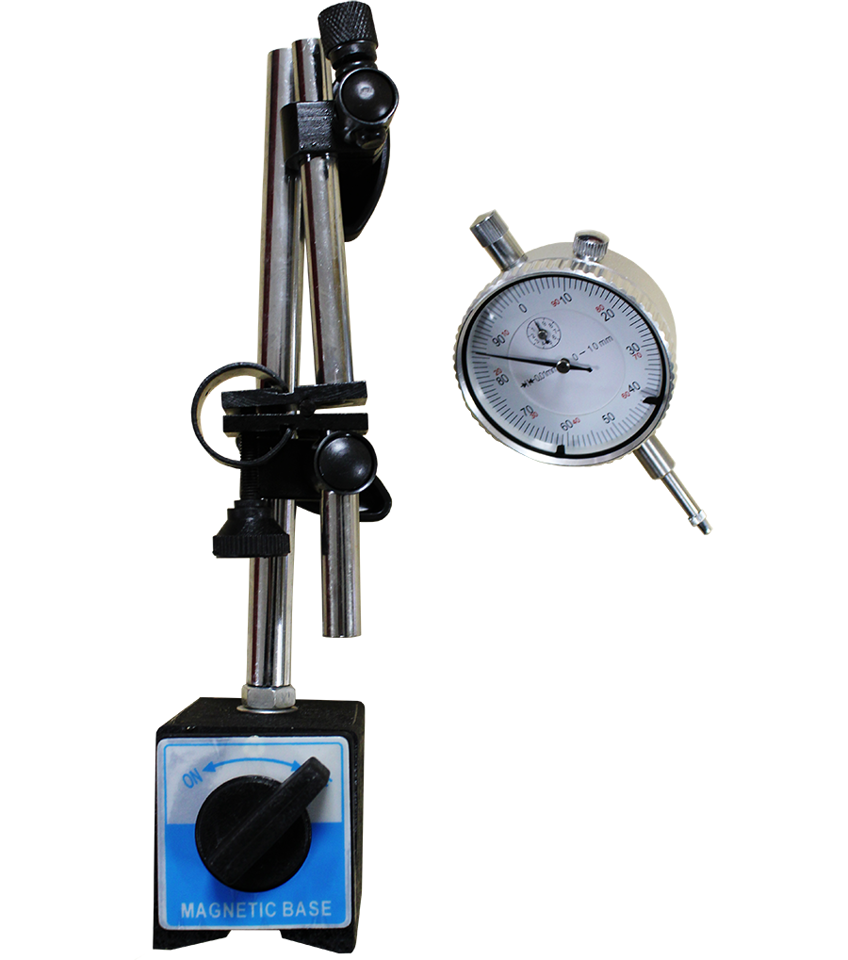 Magnetic base and dial gauge, Imperial